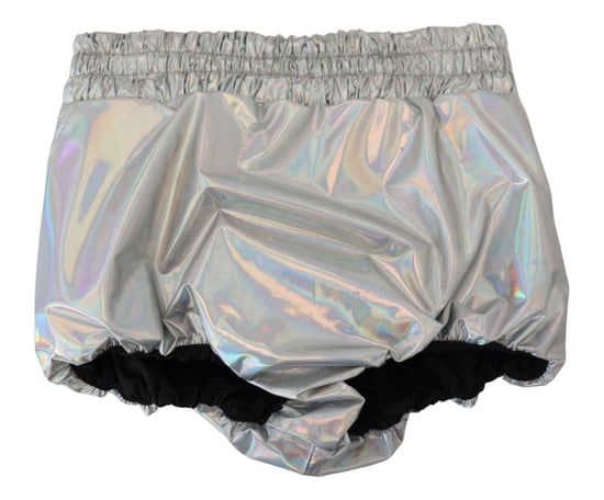 Hochtaillierte Metallic-Shorts - Image 4