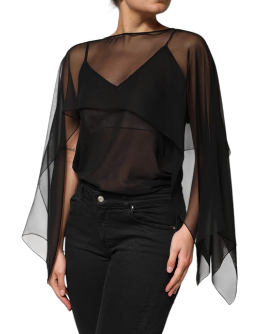 Geschichtete transparente Bluse - Image 3