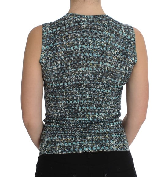 Dolce Gabbana Ärmelloses Oberteil Eng Fädig Multicolor - Image 3