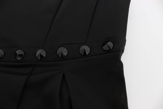 Schwarzes Satin Faltenoberteil - Image 5