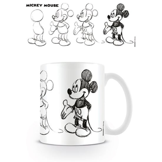 Disney - Kaffeebecher "Sketch Process" (Weiß/Schwarz) - Image 2