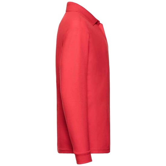 Fruit Of The Loom Kinder Langarm Pique Polo Shirt (Rot) - Image 3