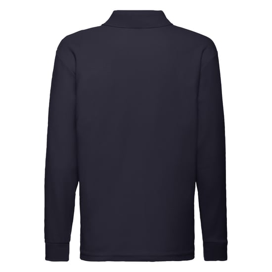 Fruit of the Loom - Poloshirt für Kinder Langärmlig (Marineblau) - Image 2