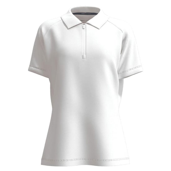 Forelson - "Blockley" Poloshirt Reißverschluss für Damen (Weiß) - Image 1