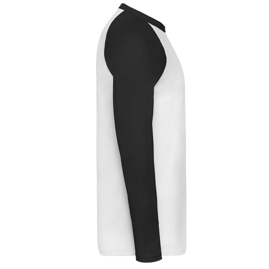 Fruit of the Loom - T-Shirt für Herren/Damen Unisex - Baseball Langärmlig (Weiß/Schwarz) - Image 3