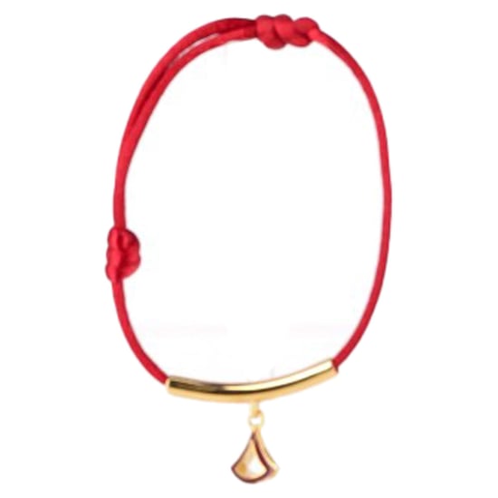 Bvlgari Divas‘ Dream Armband aus roter Baumwolle - Image 1