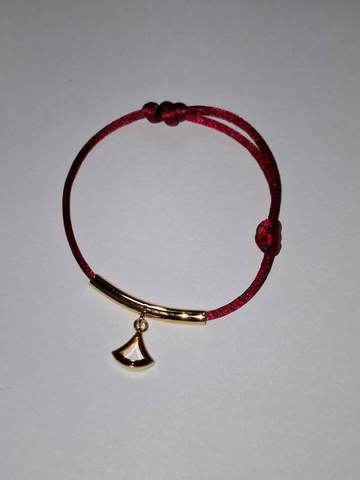 Bvlgari Divas‘ Dream Armband aus roter Baumwolle - Image 6