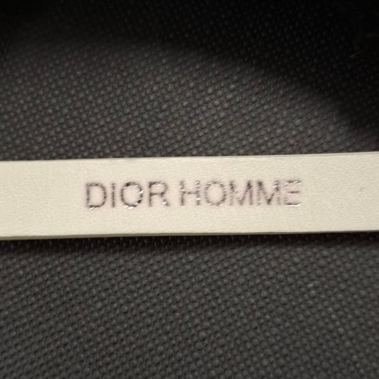 Dior Homme Armband mit Logo-Print aus weißem Leder - Image 3