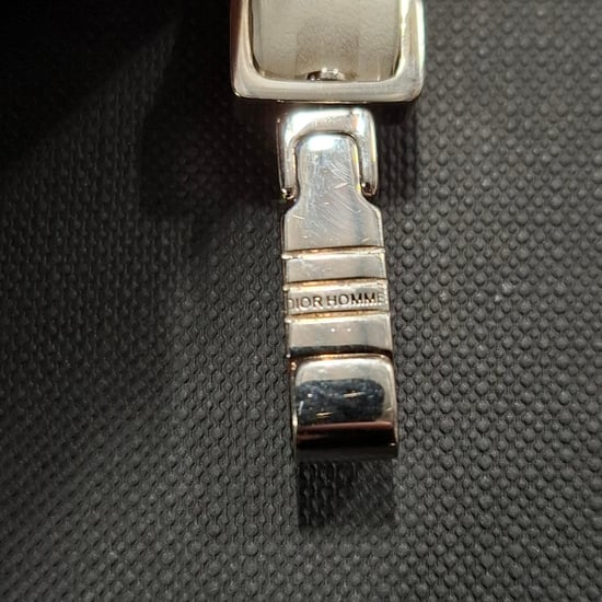 Dior Homme Armband mit Logo-Print aus weißem Leder - Image 4