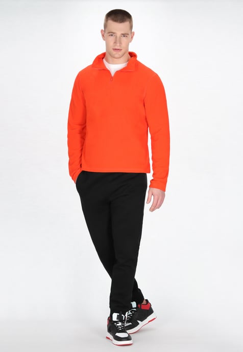 Mo Fleecepullover Herren orange - Image 2
