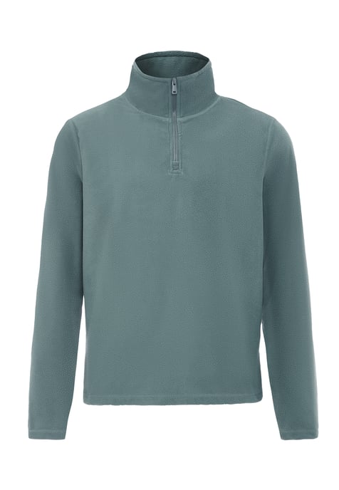Mo Fleecepullover Herren Türkis Grau - Image 1