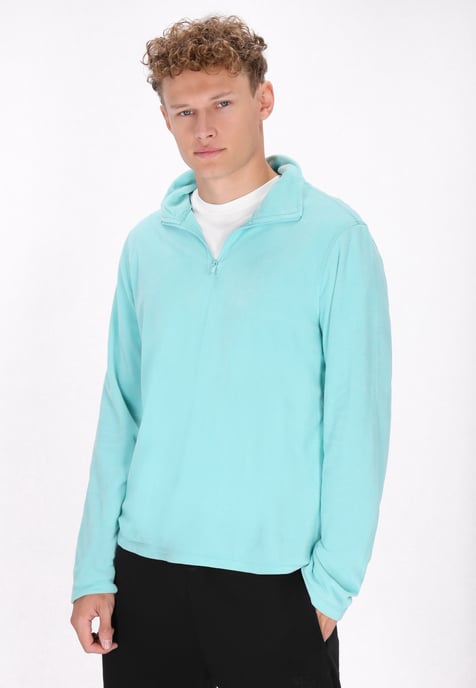 Mo Fleecepullover Herren türkis - Image 3