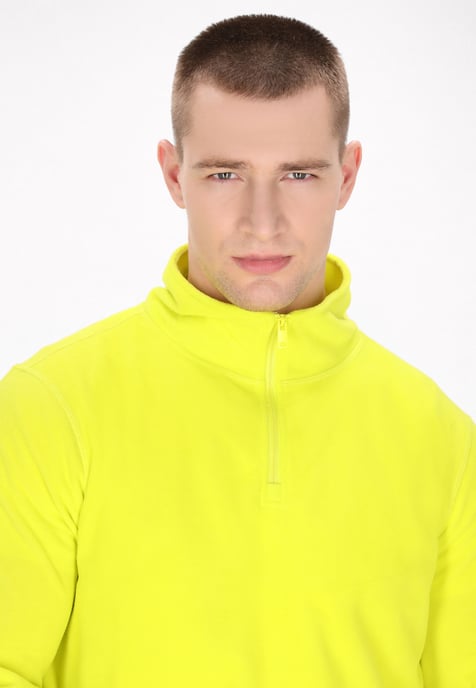Mo Fleecepullover Herren Limette - Image 5