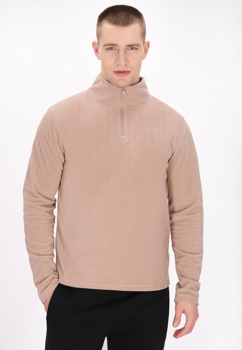 Mo Fleecepullover Herren Beige - Image 3