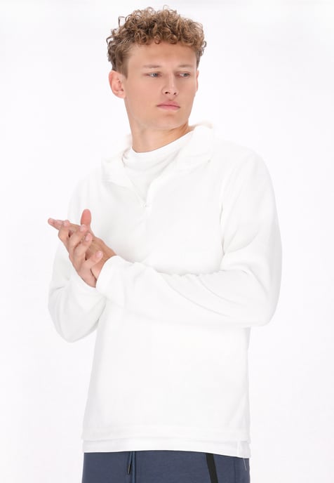 Mo Fleecepullover Herren Optik Weiss - Image 3