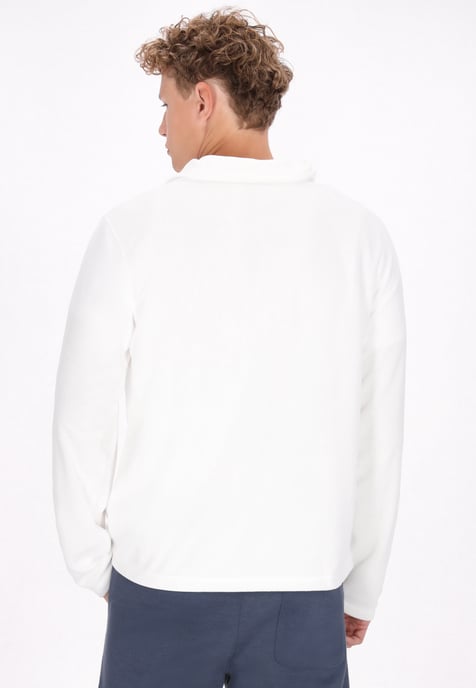 Mo Fleecepullover Herren Optik Weiss - Image 4
