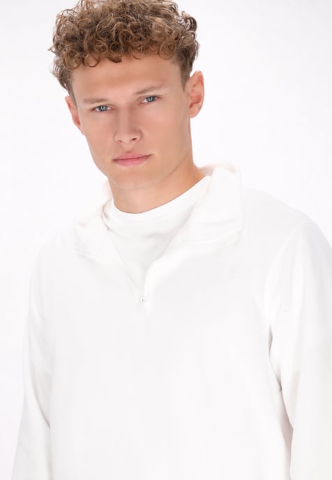 Mo Fleecepullover Herren Optik Weiss - Image 5