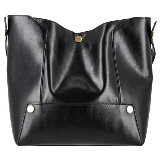 Stella McCartne Popper Tote Bag aus schwarzem Kunstleder - Image 1