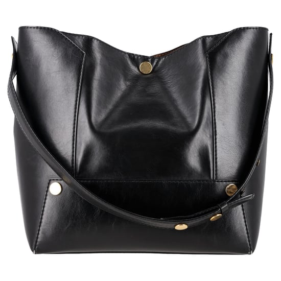 Stella McCartne Popper Tote Bag aus schwarzem Kunstleder - Image 3