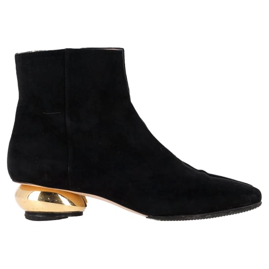 Stuart Weitzman Freja Stiefeletten aus schwarzem Wildleder - Image 1