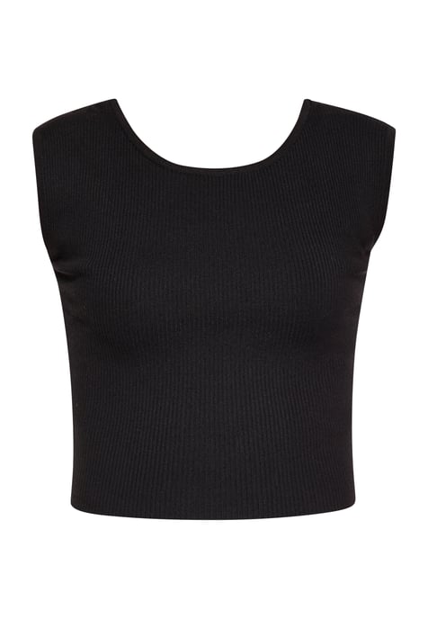 Mymo Crop-Top Damen schwarz - Image 1