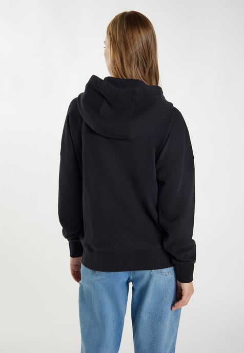 Dreimaster Kapuzenjacke Damen schwarz - Image 4