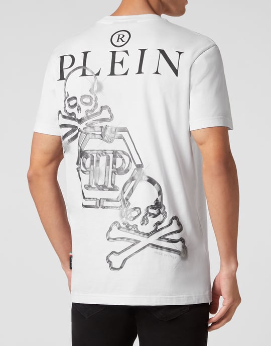 Philipp Plein T-Shirt mit Rundhalsausschnitt - Weiß - Image 3
