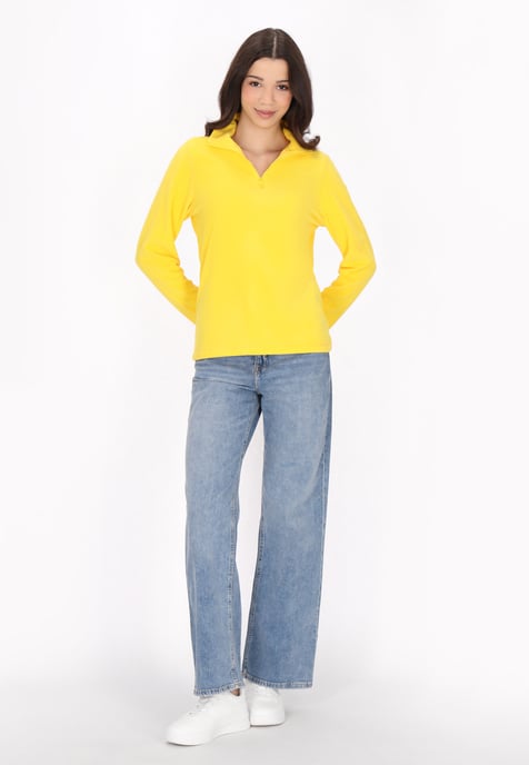 Mymo Fleecepullover Damen gelb - Image 2