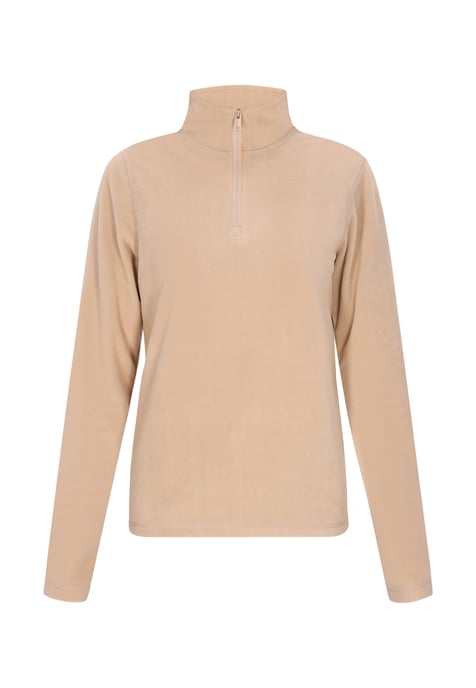 Mymo Fleecepullover Damen Beige - Image 1