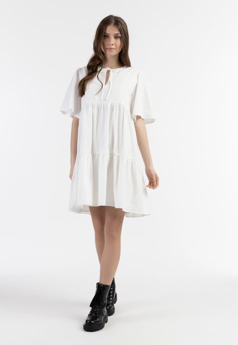 Dreimaster Kleid Damen Wollweiß - Image 2