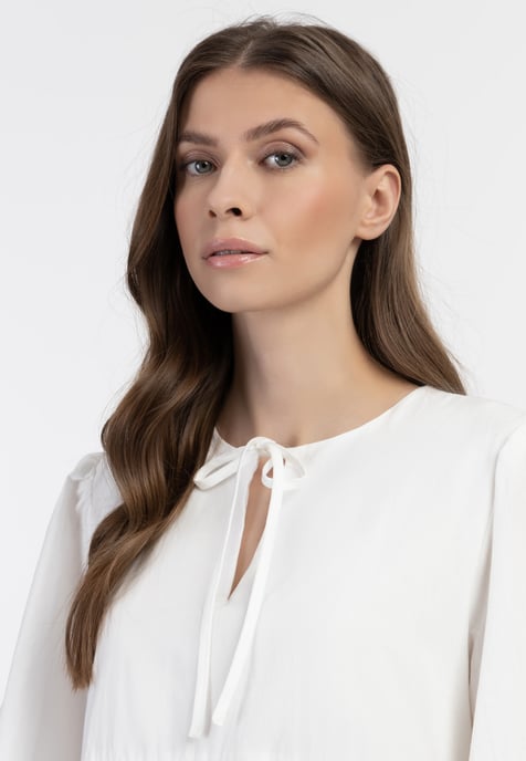 Dreimaster Kleid Damen Wollweiß - Image 5