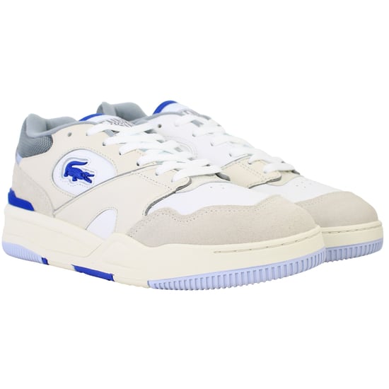 Lacoste Lineshot 124 1 Herren Weiß/Blaue Sneaker - Image 2