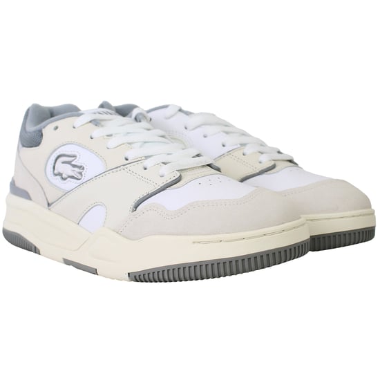 Lacoste Lineshot 124 1 Herren Weiß/Grau Sneakers - Image 2