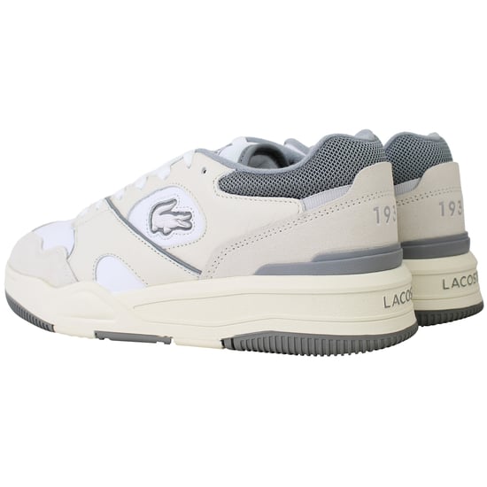 Lacoste Lineshot 124 1 Herren Weiß/Grau Sneakers - Image 3