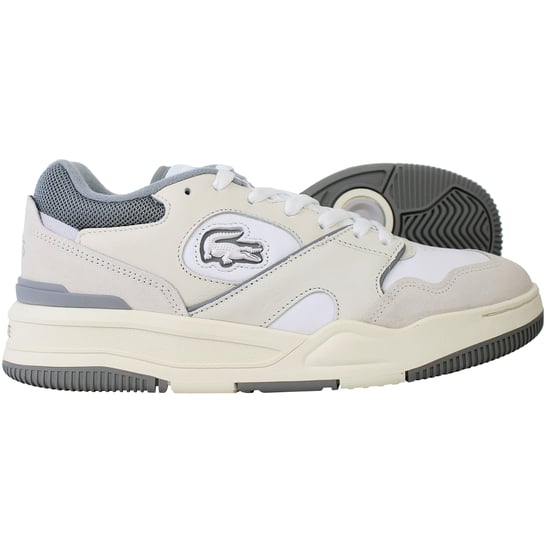 Lacoste Lineshot 124 1 Herren Weiß/Grau Sneakers - Image 4