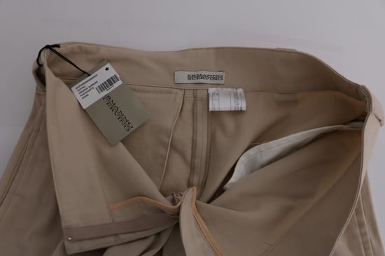 Beige Gerade geschnittene Freizeit-Hose - Image 5