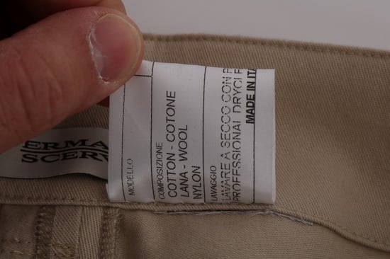 Beige Gerade geschnittene Freizeit-Hose - Image 6