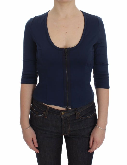 Exte Zip-up Bluse mit drei Viertelärmeln - Image 1