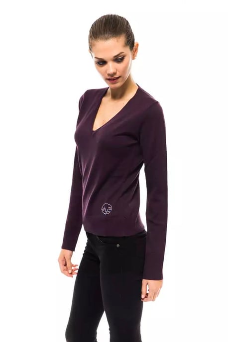 V-Ausschnitt Merinowollpullover Slim Fit - Image 2