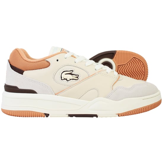 Lacoste Lineshot 124 3 Herren Sneaker Off White/Braun - Image 4