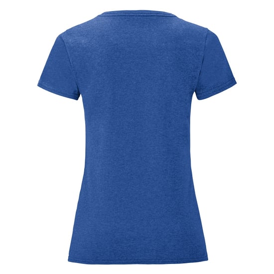 Fruit Of The Loom Damen T-Shirt Iconic, kurzärmlig (Königsblau meliert) - Image 2