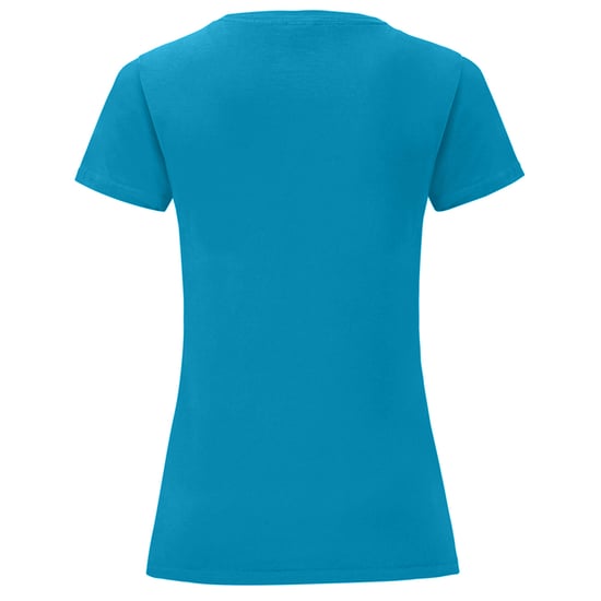 Fruit Of The Loom Damen T-Shirt Iconic, kurzärmlig (Azurblau) - Image 2