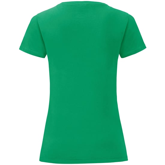 Fruit Of The Loom Damen T-Shirt Iconic, kurzärmlig (Kleegrün) - Image 2