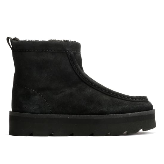 Clarks Originals Meare Rooey Wildleder Damen Schwarz Stiefel - Image 5