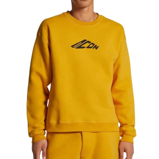 Dsquared2 Icon New Generation Relax Fit Gelbes Sweatshirt - Image 3