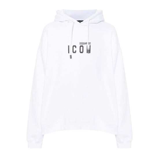 Dsquared2 Weißer Hoodie Schwarzes Icon-logo - Image 1