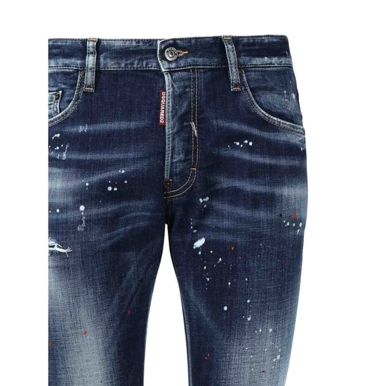 Dsquared2 Medium Easy Wash Skater Jeans In Marineblau - Image 3