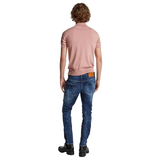 Dsquared2 Medium Easy Wash Skater Jeans In Marineblau - Image 5