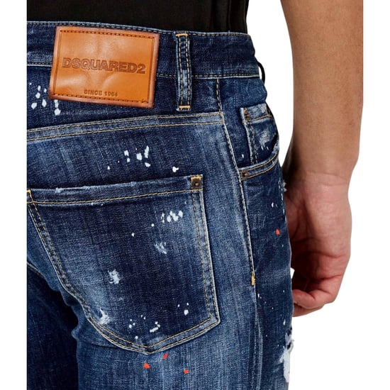 Dsquared2 Navy Blue Cool Guy Jeans Farbspritzer-design - Image 6
