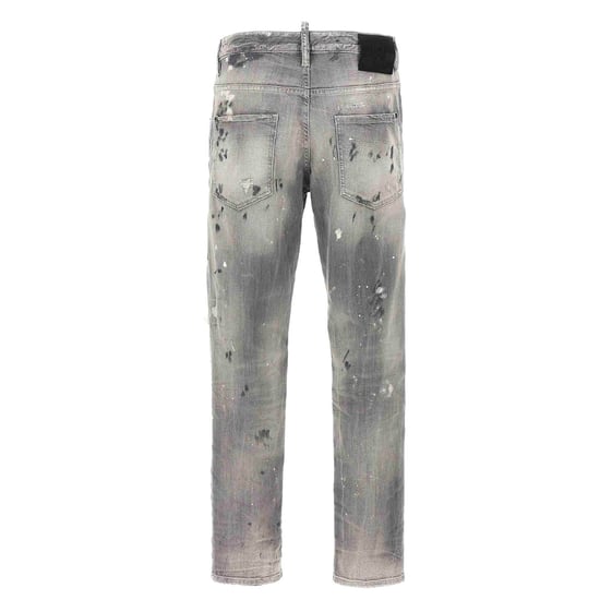Dsquared2 Graue Skater-jeans Lackdesign - Image 2